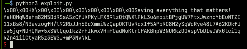 Grabbed the base64 encoded encrypted gzip comnpressed file