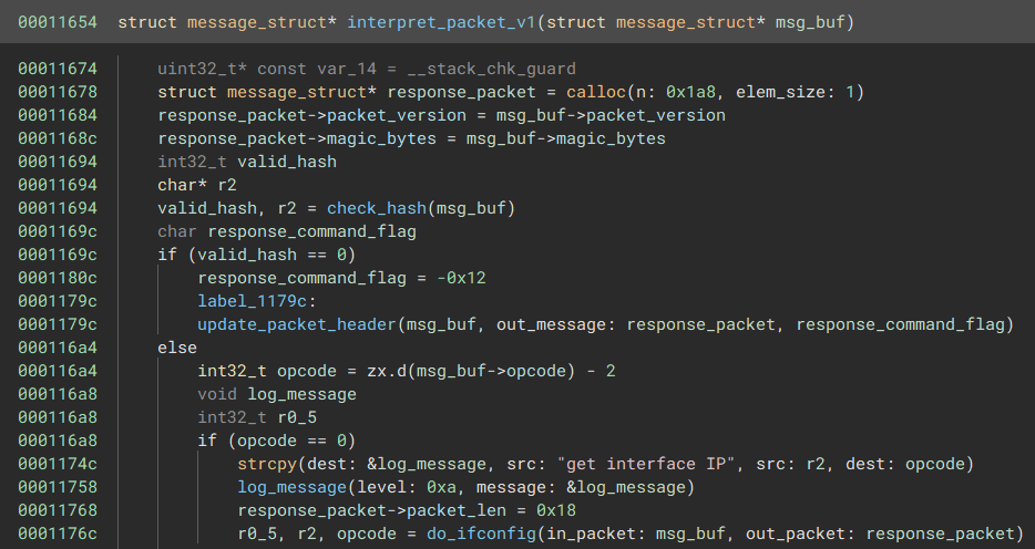 Cleaned up interpret_packet_1 function